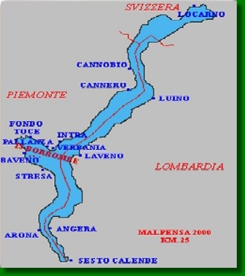 Mappa lago Maggiore